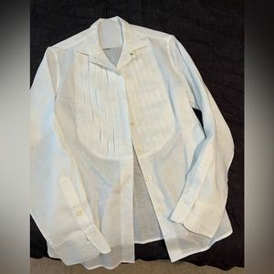 Vintage Ralph Lauren women’s tuxedo style shirt